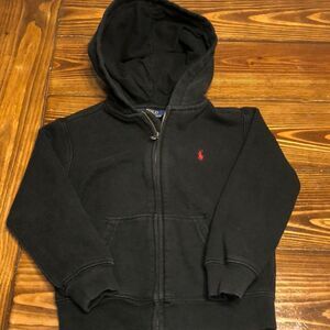 Polo Ralph Lauren Boys Black Hooded Sweatshirt Size 5